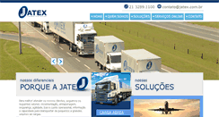 Desktop Screenshot of jatextransportes.com.br